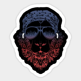 Modern Lion Sticker